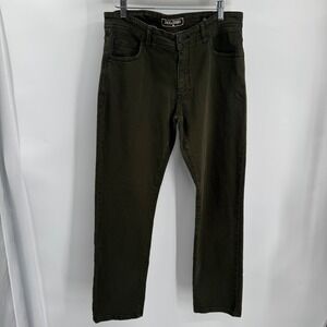 Jack of Spades Mens Jeans Olive Green Jack Straight Leg Denim Size‎ 32x30